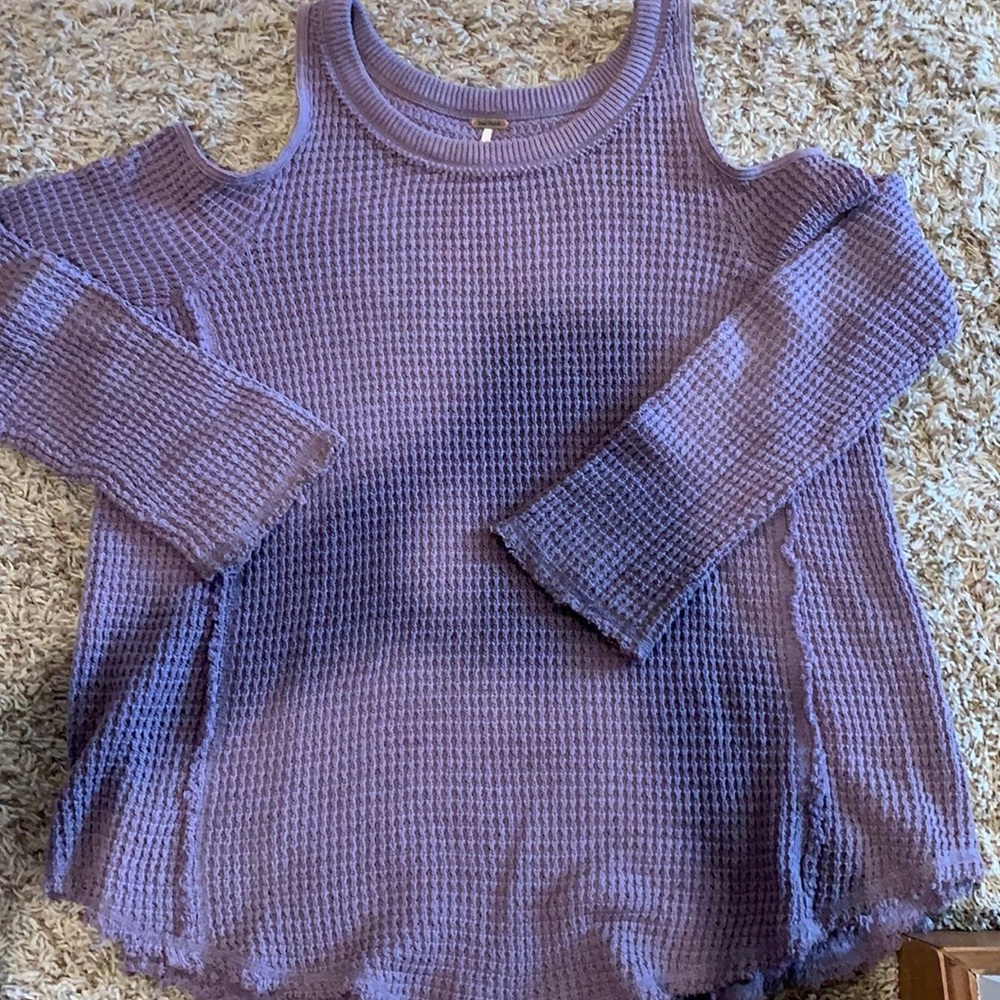 Free people cold shoulder sweater